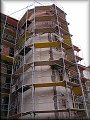 stavební práce na fasádě schodiště domu 
25.11.2008 