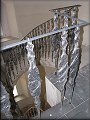 zábradlí na novém schodišti do 6.NP domu 
14.4.2009 