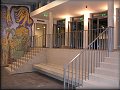 atrium sboru s malbou od pana Vorla, malba bude doplněna dřevěnou plastikou 24.6.2009 