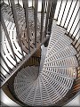 detail točitého schodiště do sklepních prostor Společenského centra sboru 24.6.2009 