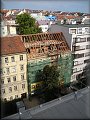 konstrukce krovu střechy, pohled ze střechy protějšího domu 
19.8.2008 
